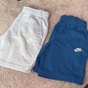 Nike Boy2-Pack Elastic Waist Shorts - Light Gray & Navy